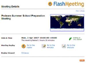 Flashmeeting screenshot