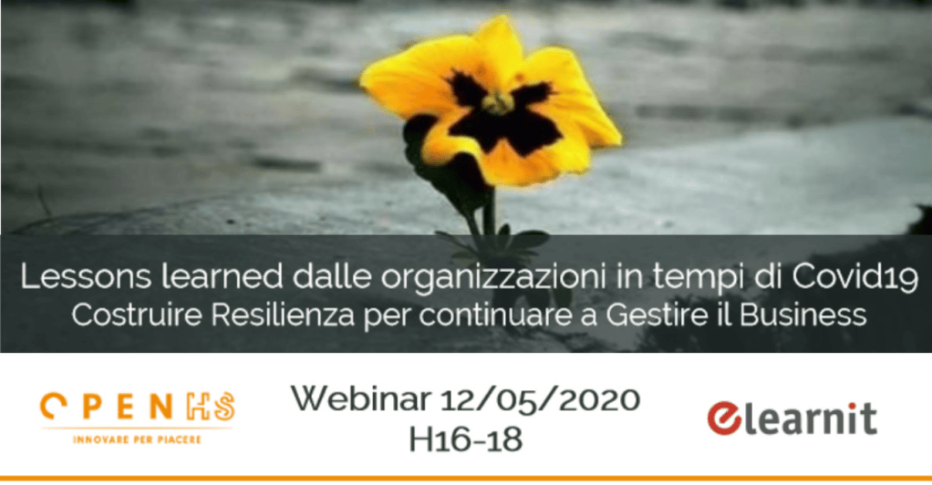Lessons learned dalle organizzazioni in tempi di Covid19 – Webinar&nbsp;OPENHS