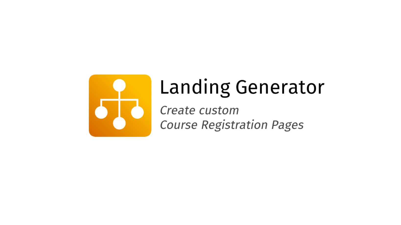 Crea una landing page per ogni corso con Landing&nbsp;Generator