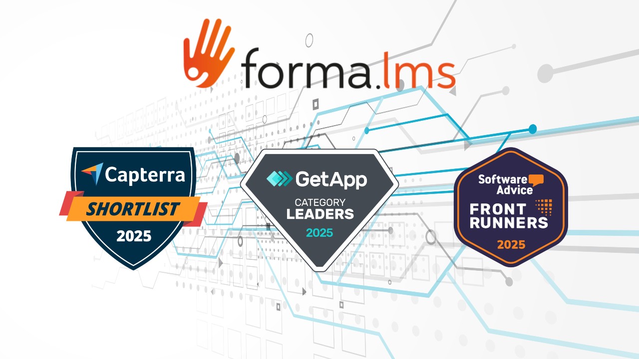 Un marchio di eccellenza: nel 2025 Forma LMS ha ottenuto molteplici riconoscimenti da Capterra, Software Advice e GetApp